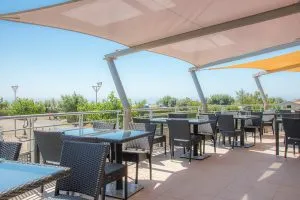 Het panoramische restaurant
